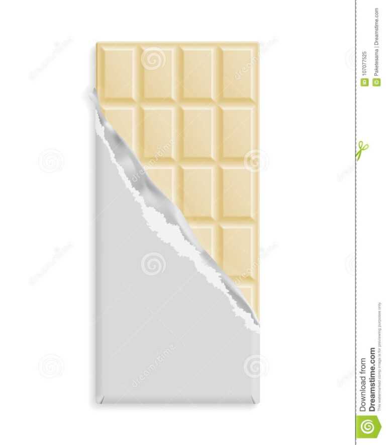 blank chocolate wrapper