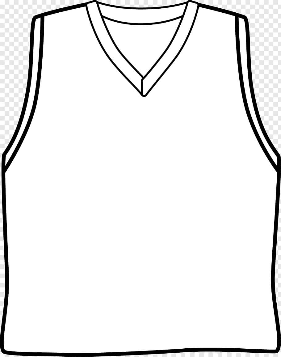 White V Neck Shirt Sketch Sleeve Basketball Uniform  