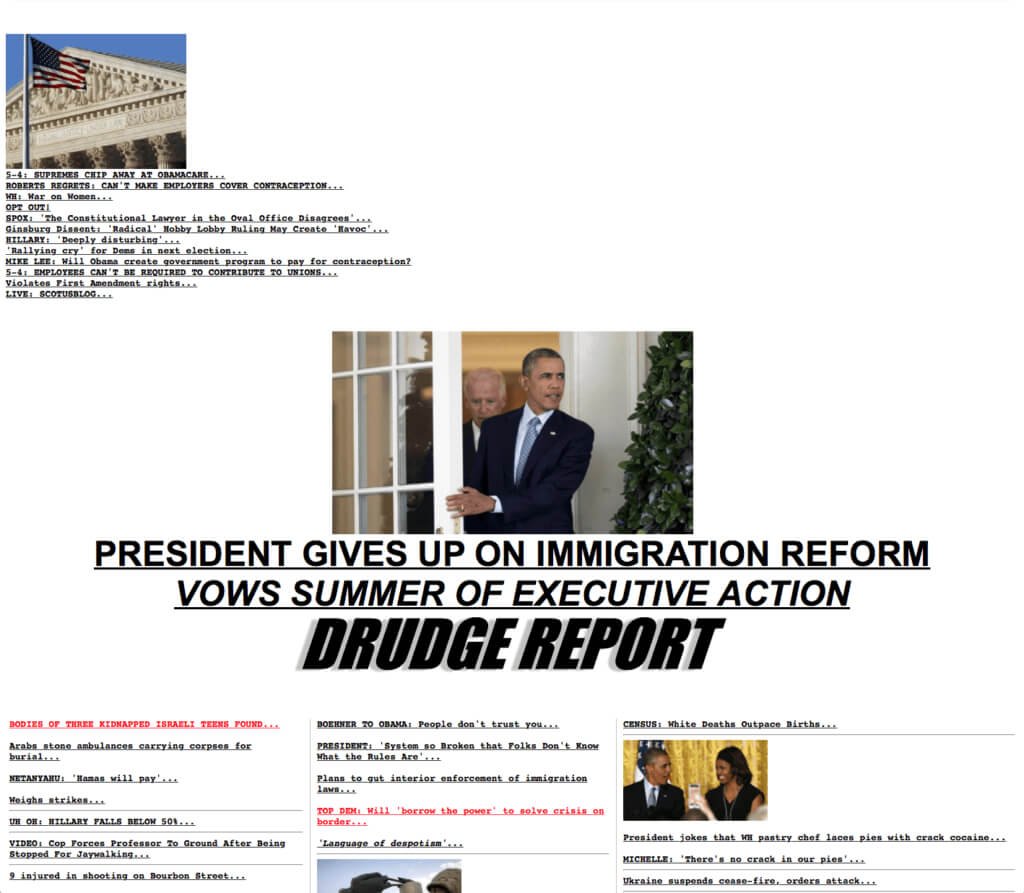 Why Drudge Report Remains The Best Designed News Website Of Inside Drudge Report Template