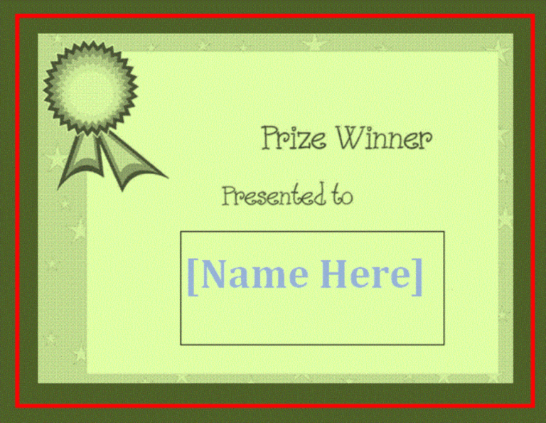 Congratulations Certificate Word Template