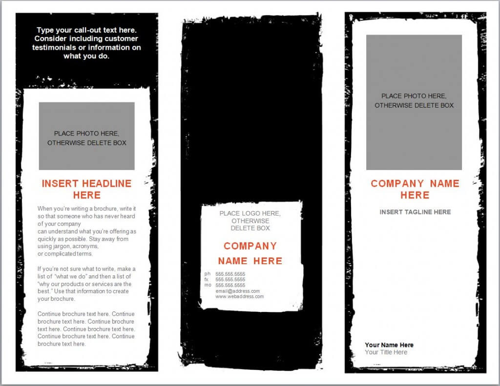 Word Brochure Template | Brochure Templates Word Intended For Word Catalogue Template