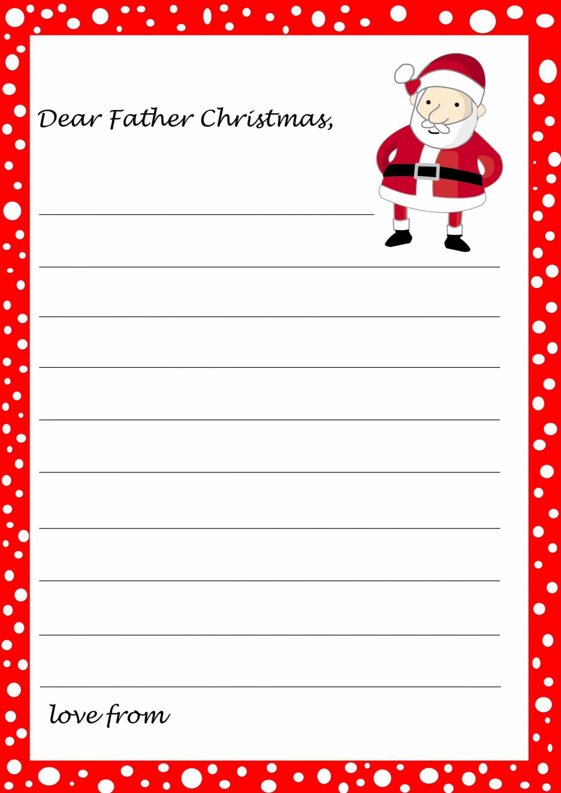 Word Christmas Letter Template Free – C Punkt Throughout Santa Letter Template Word