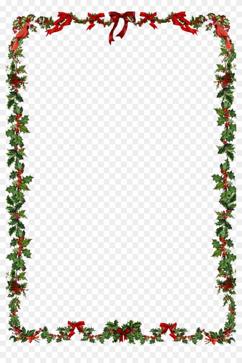 Word Document Christmas Border Clipart For Word Pertaining To Christmas Border Word Template