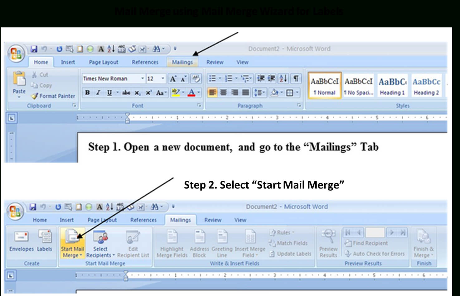Word Mail Merge Project | Cs 121 Computer Applications Inside How To Create A Mail Merge Template In Word 2010