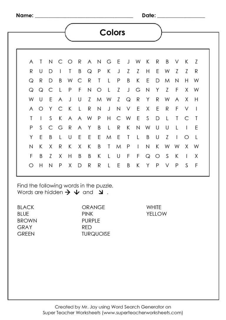 printable puzzle maker word search
