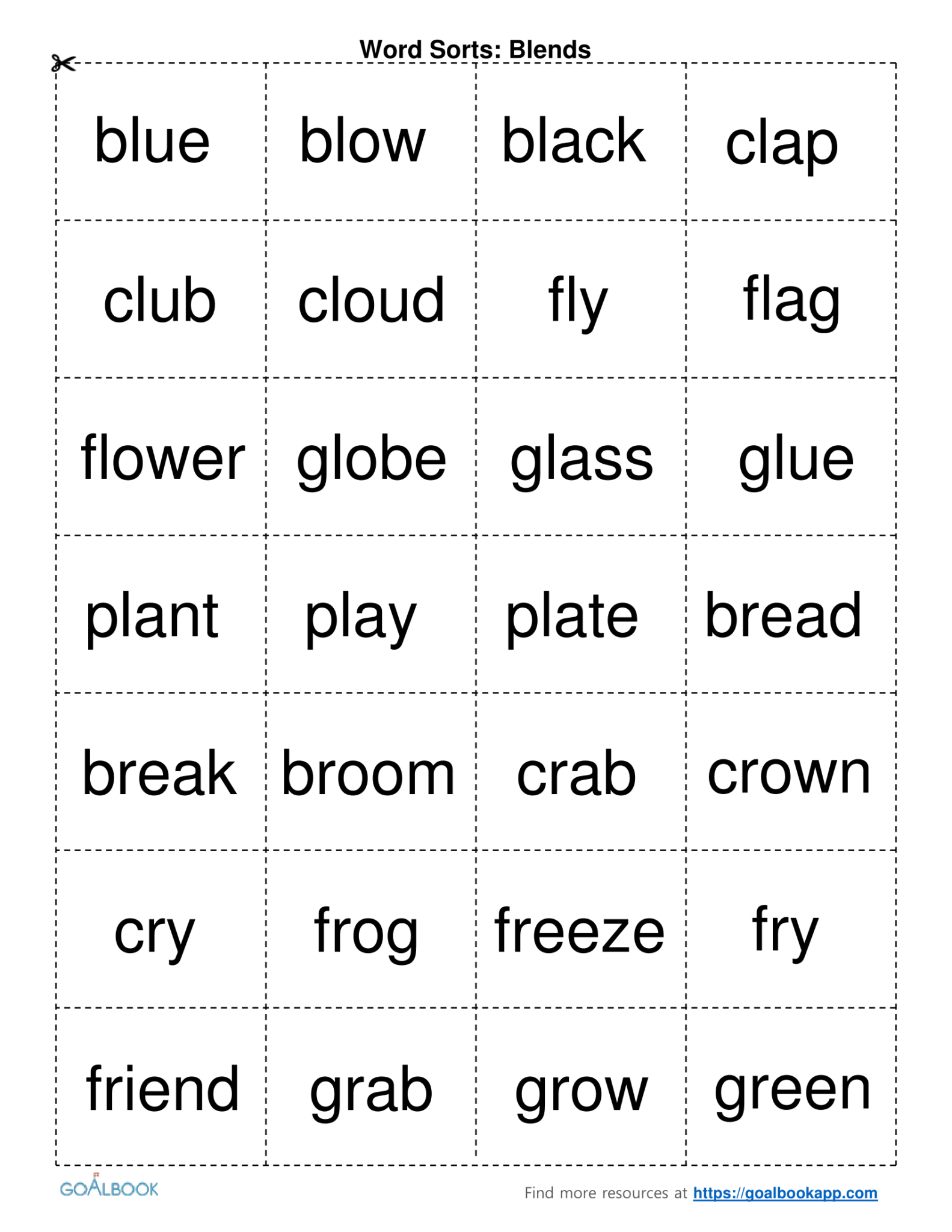 Word Sorts Udl Strategies Goalbook Toolkit With Words Their Way