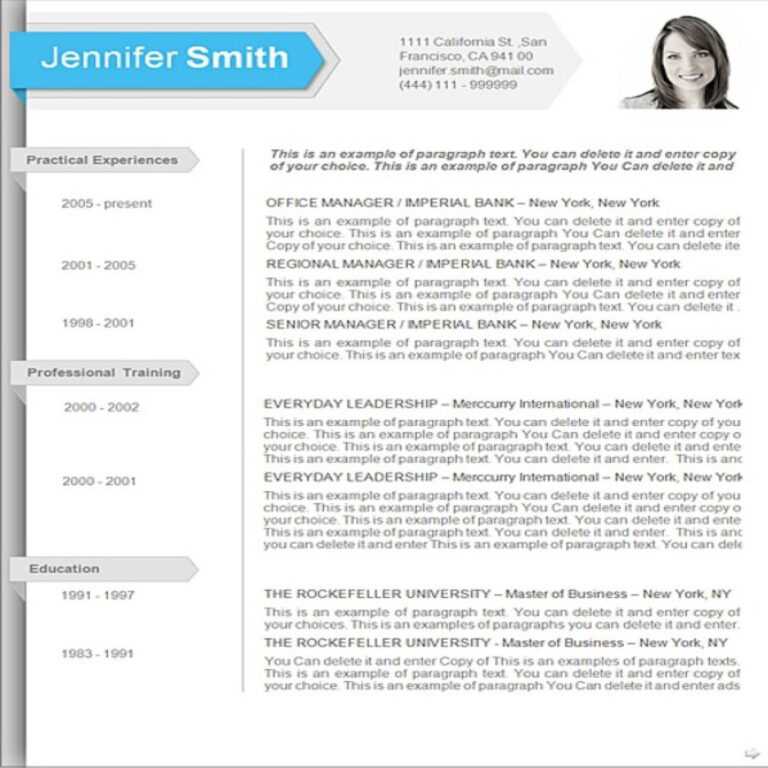 Resume Templates Microsoft Word 2010