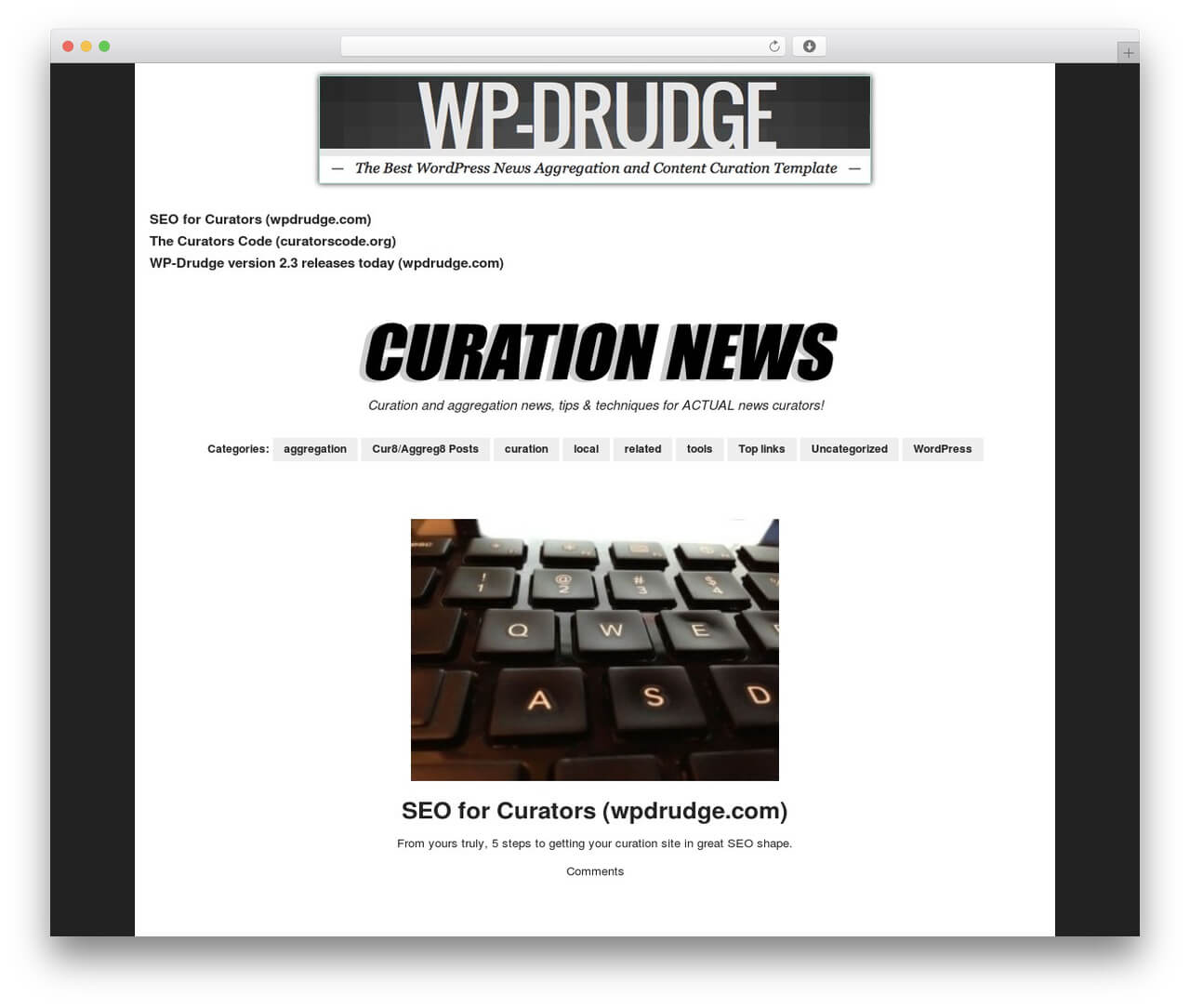Wp Drudge WordPress Themeproper Web Development – Demo Throughout Drudge Report Template