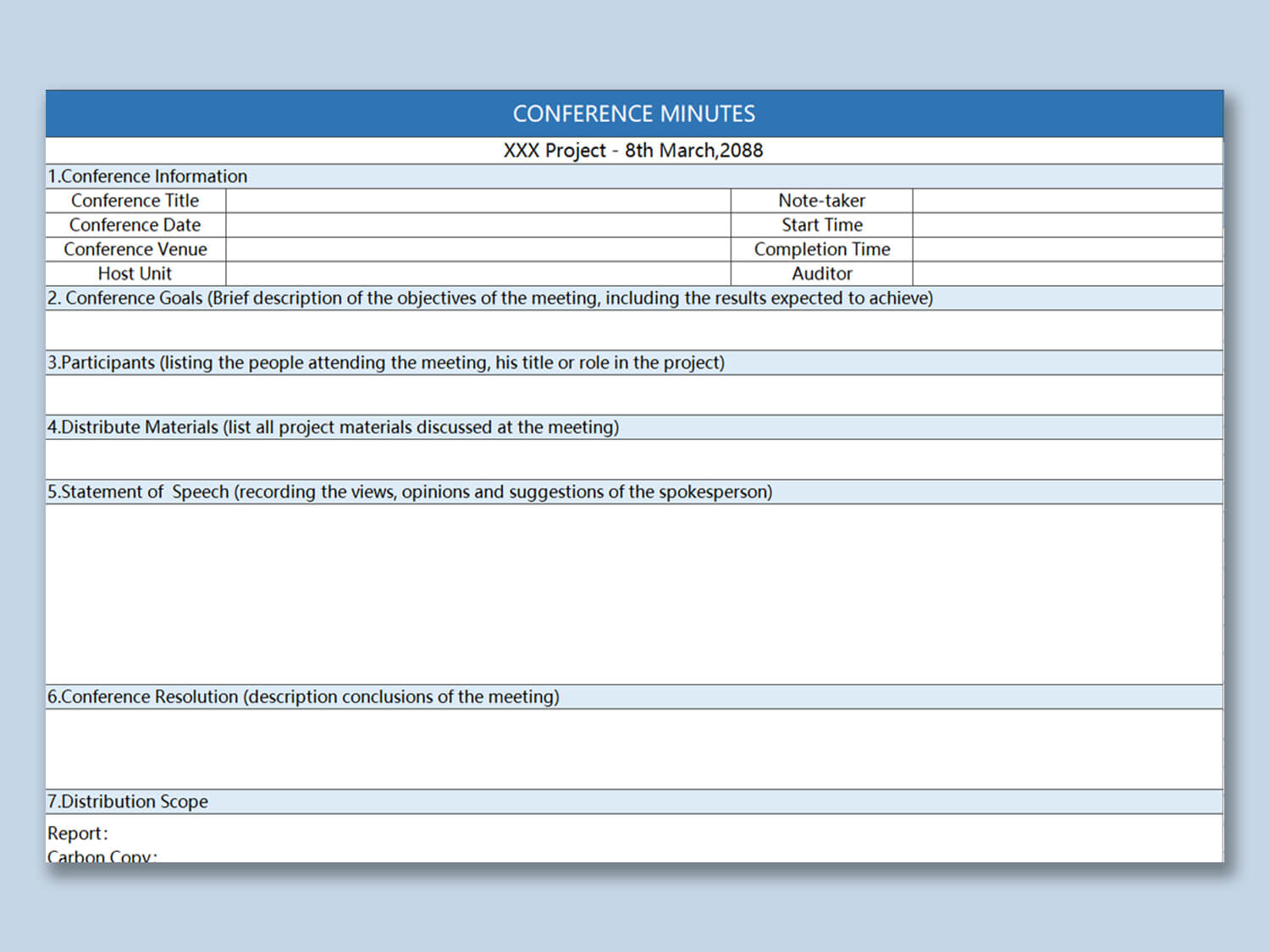 Wps Template – Free Download Writer, Presentation Regarding Conference Report Template