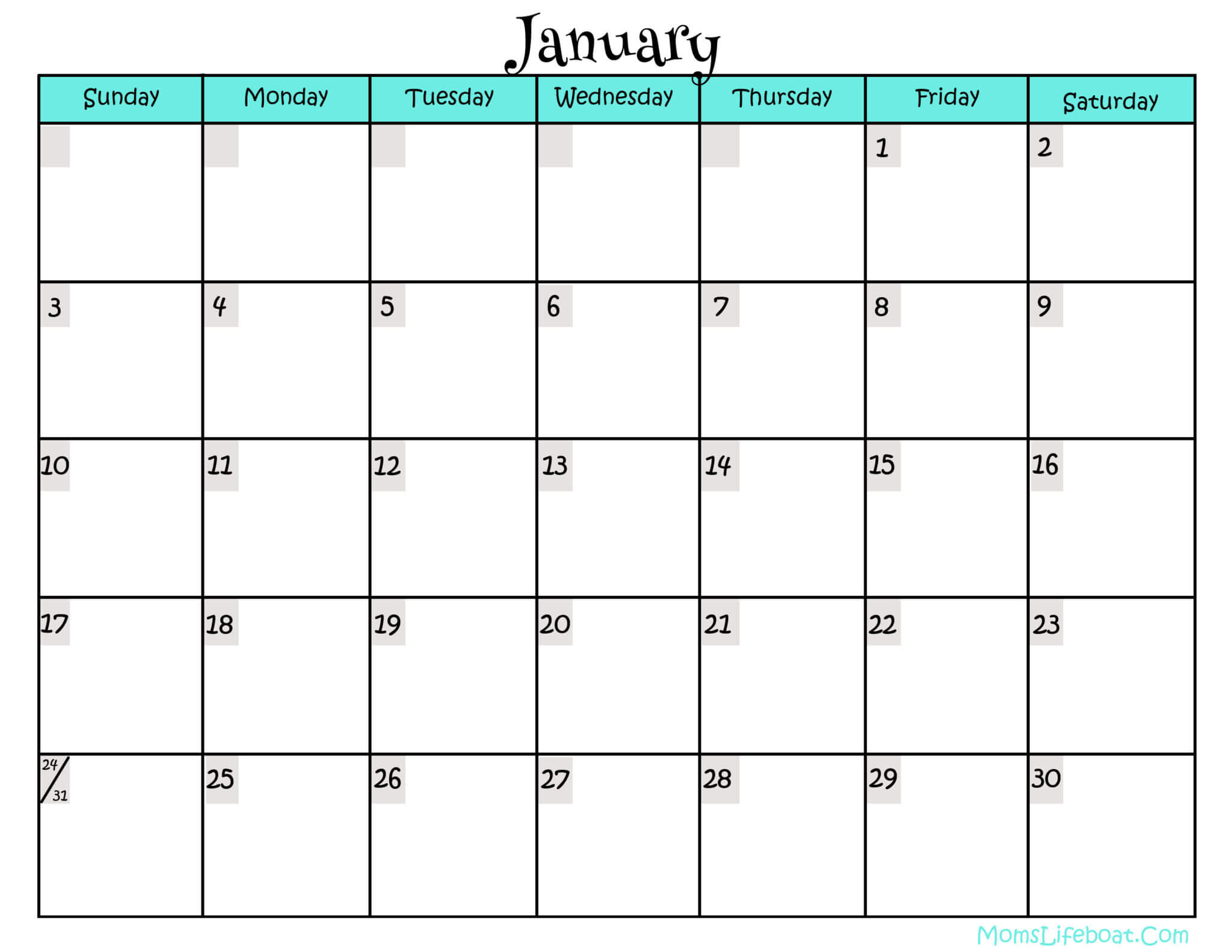 Write On Calendar Template Colona.rsd7 With Blank Activity Calendar